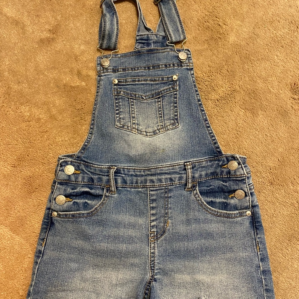 Jordache Blue Denim Overall Shorts